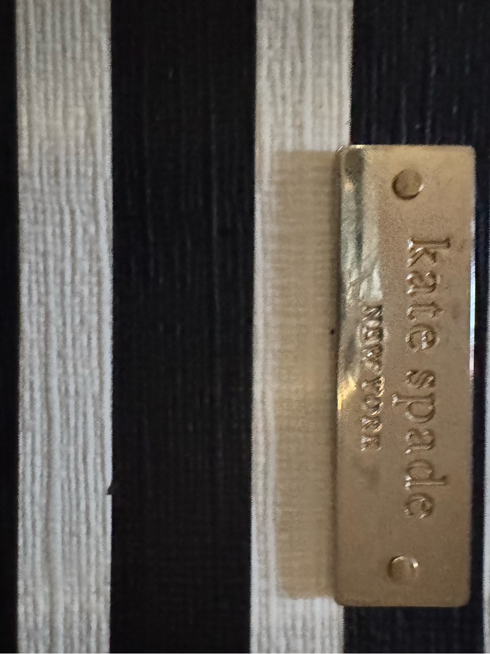 kate spade Black and White Striped Tablet Sleeve - Picture 4 of 6